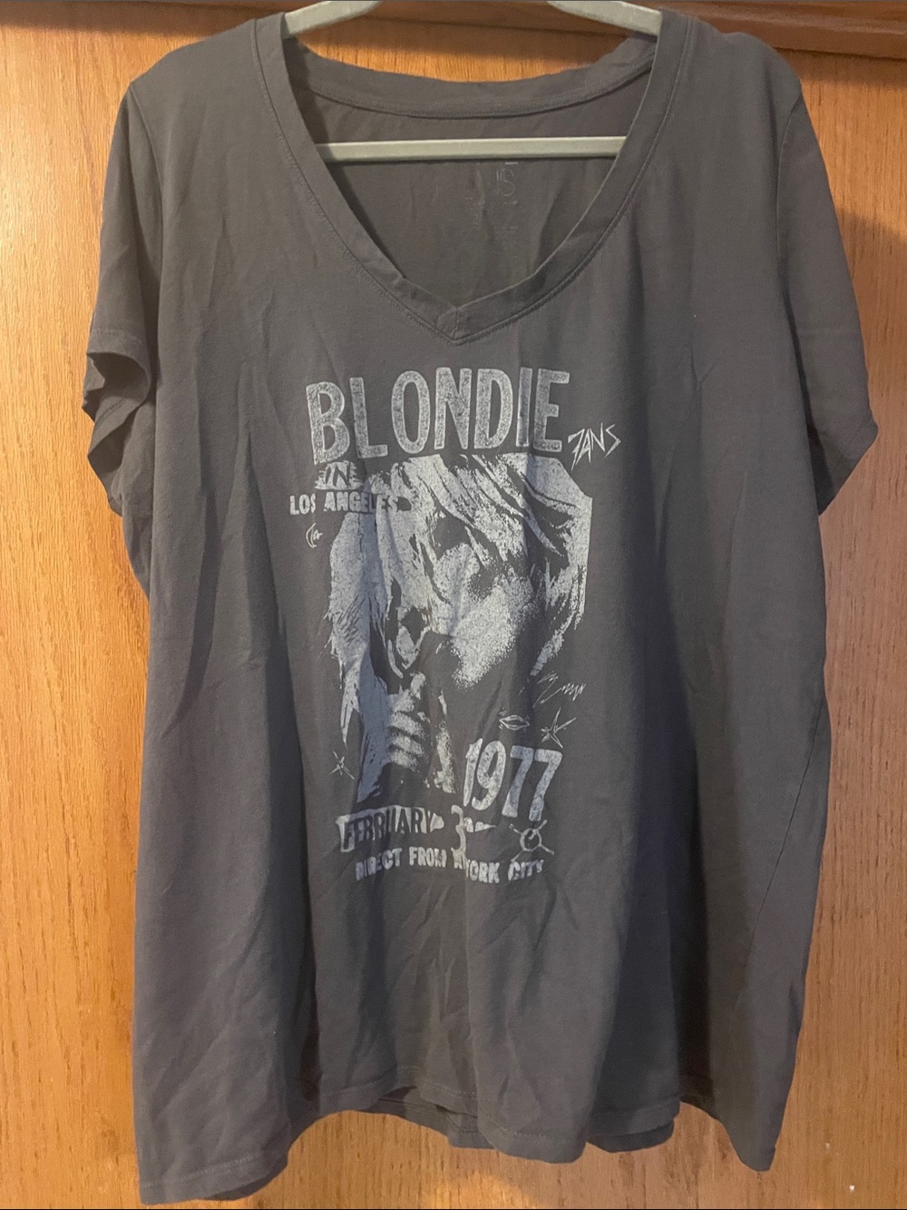 torrid Gray Blondie Graphic V-Neck Tee